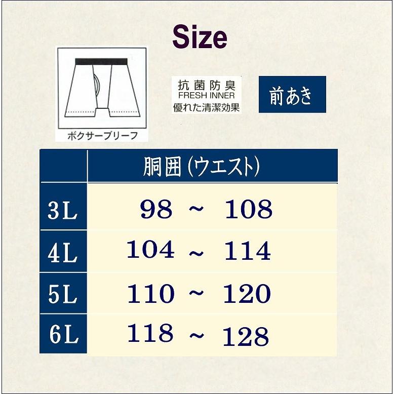 ボクサー ブリーフ 2枚組　送料無料 大きいサイズ ボクサーパンツ 3L 4L 5L 6L メンズ 紳士 彼氏 父 男性　 |  | 03