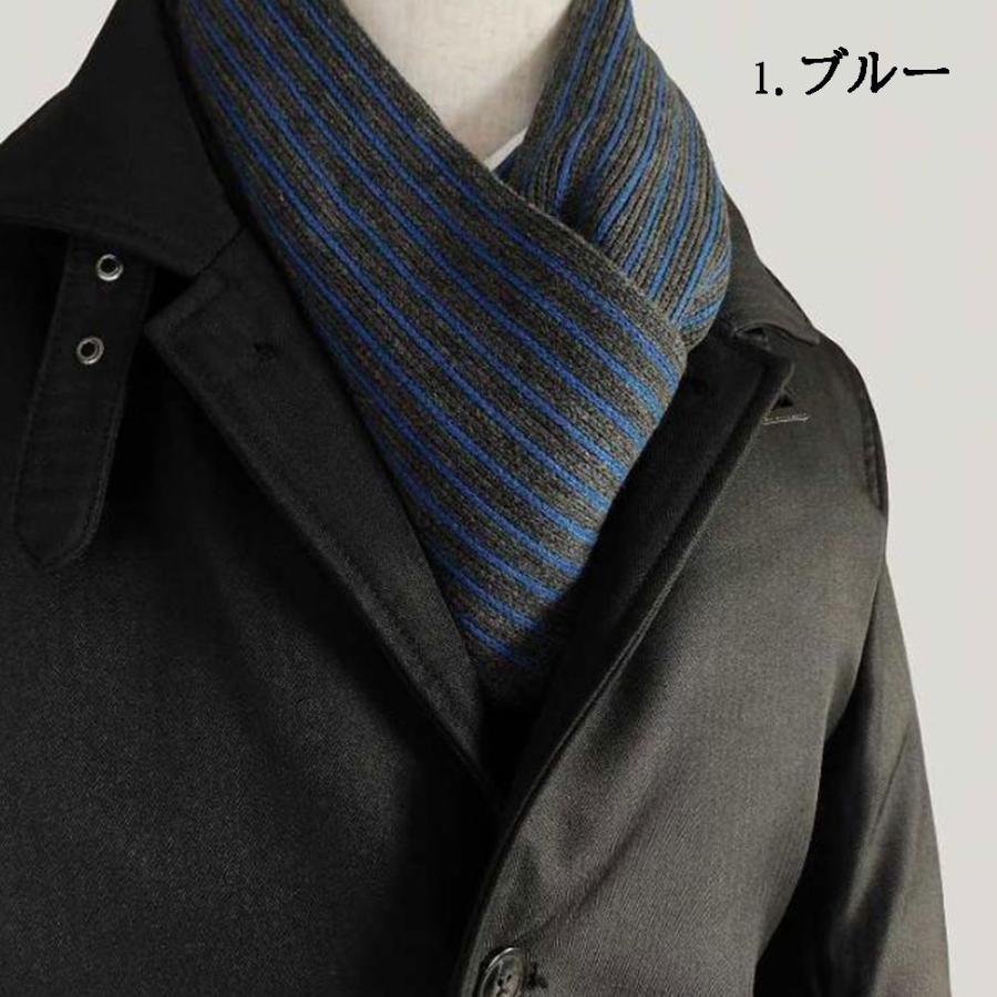 マフラー ストール メンズ ストライプ ビジネス カジュアル 暖かい 柔らかい 軽い ウールタッチ フリンジ付 |  | 01