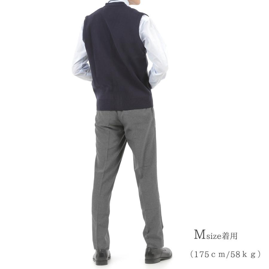 ニットベスト メンズ セーター Vネック 前開き 無地 日本製 洗える ウォッシャブル 家庭洗濯 ビジネス カジュアル ギフト M L LL |  | 13