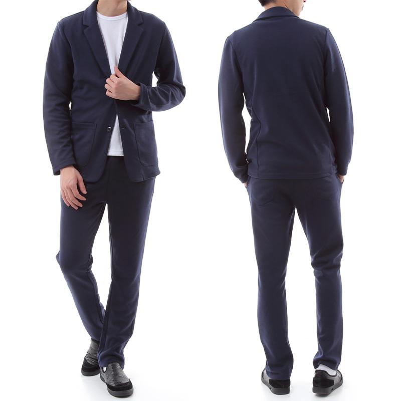 【成人の日セール】メンズ スーツ カジュアルスーツ ジャージ素材 大きいサイズ 上下 セットアップ スリム オールシーズン メンズ テーラード 無地 |  | 11