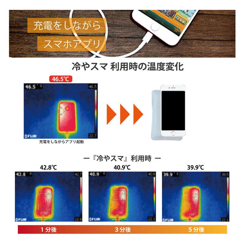 送料無料 冷やスマ スマホ用熱対策 30℃ 常温 過熱防止 保冷剤 冷スマ iPhone Android端末対応 冷却 熱暴走防止 |  | 04