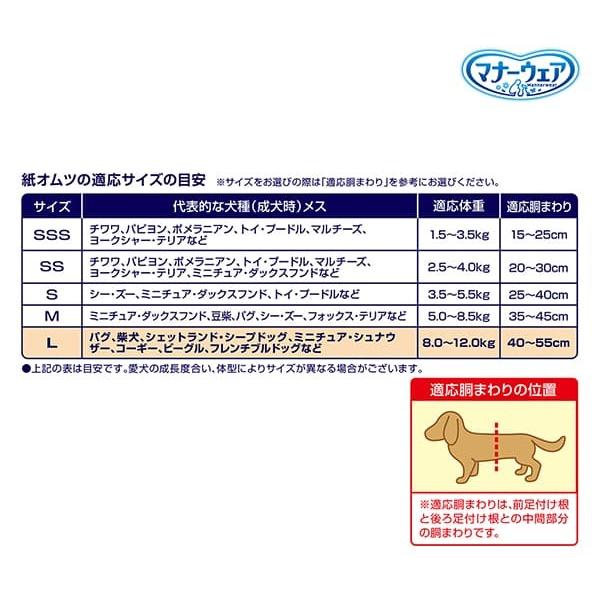 【ケース販売】マナーウェア 長時間快適オムツ 女の子用 L 28枚×8個(224枚) ユニ・チャーム ペット 犬 安心 さらさら_6