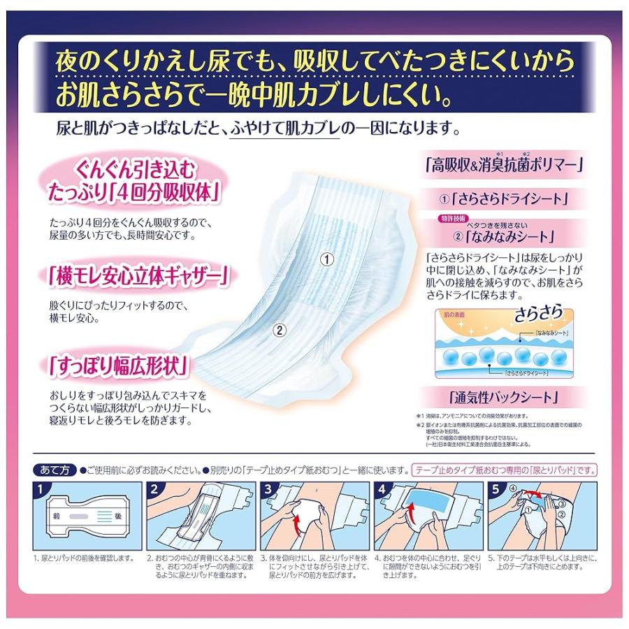 ライフリー 一晩中お肌あんしん 一晩中お肌あんしん尿とりパッド6回
