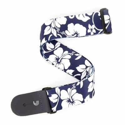 PLANET WAVES・プラネットウェイブス by DAddario・ダダリオ   Ｗoven Guitar Strap   P20S1503 Hibiscus Guitar Strap, Blue
