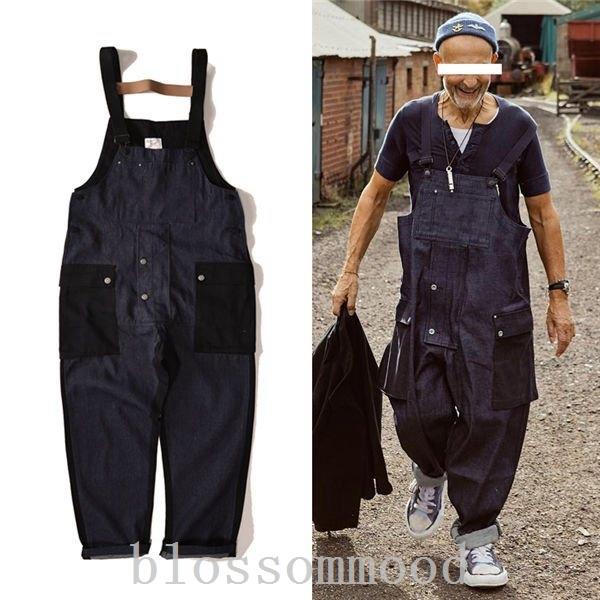 生産完了商品 サロペットメンズオーバーオールサロペットデニムパンツジーンズズボンスウェットサルエルパンツゆったりおしゃれ春夏秋送料無料 Morinokodomo Pl