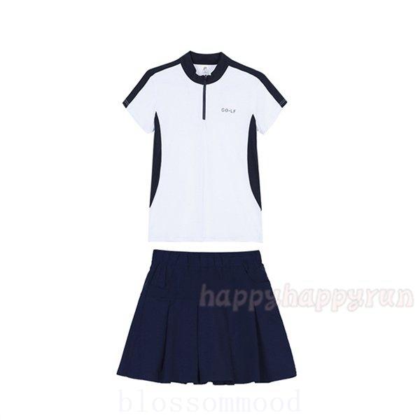 ゴルフウェア レディース 大きいサイズ 3l Ll 夏 30代 40代 50代 プリーツ テニス 半袖シャツ スカート上下セット セットアップ コーデ Djpbiubnht ゴルフ Blackrockconst Com