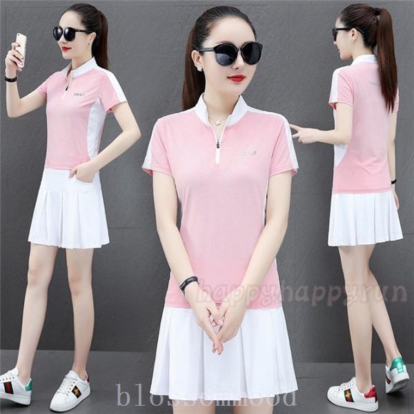 ゴルフウェア レディース 大きいサイズ 3l Ll 夏 30代 40代 50代 プリーツ テニス 半袖シャツ スカート上下セット セットアップ コーデ Djpbiubnht ゴルフ Blackrockconst Com