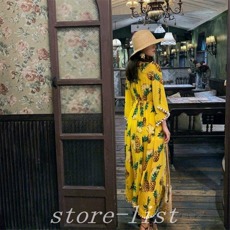 Sale 55 Off ワンピースレディース50代ビーチリゾートボヘミア風ロングワンピースフリンジドルマンスリーブvネック五分袖40代夏物ハワイお遊び旅行におすすめ ワンピース サイズ L Www We Job Com