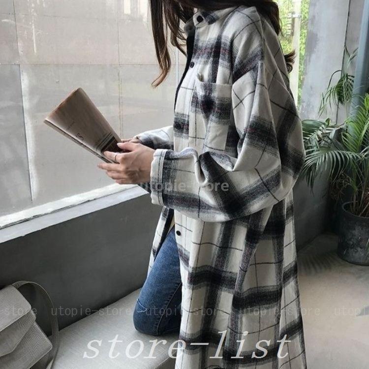 大きな取引 シャツチェックロングシャツネルシャツレディースチェックシャツロング長袖チュニック大きいサイズオーバーサイズ春秋冬 長袖 サイズ 3xl Www Theopengate Org Il