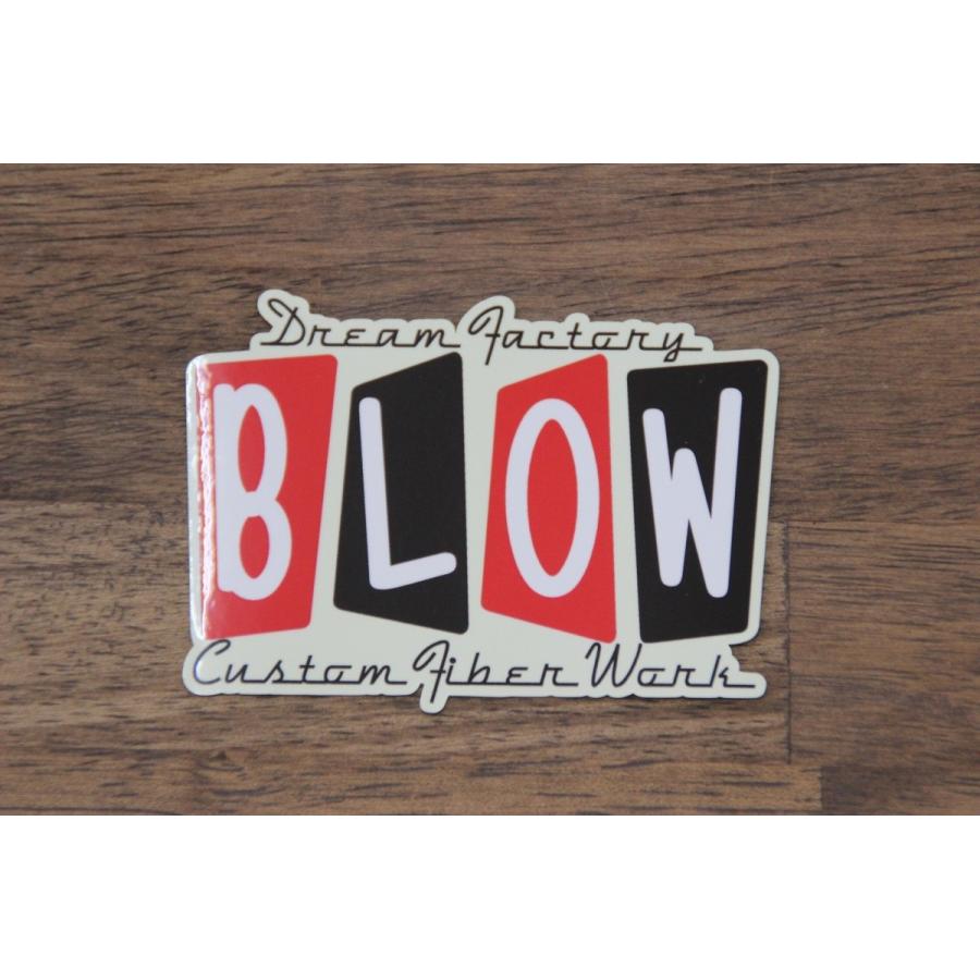 BLOWステッカー アメリカンレトロデザイン シール 車 スーツ ケース