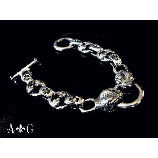 A&G VIPER バイパーブレスレット エーアンドジー シルバー スネーク 蛇 
