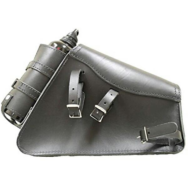 ハーレー 本革 左用 サドルバック ボトルホルダーLa Rosa スポーツ