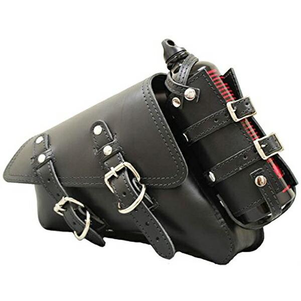 ハーレー 本革 左用 サドルバック ボトルホルダーLa Rosa スポーツ