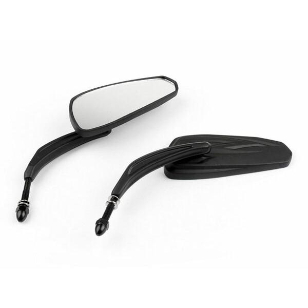 0640-0981　ハーレー純正タイプ　ブラックミラー左右セット 0640-0981 ハーレー純正タイプ ブラックミラー左右セット(在庫あり