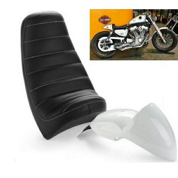 シートセットスポーツスター用2003までフェンダー　テールランプ付　XLH883 スポーツスター カフェレーサー シート フェンダー xl883 xl1200 48