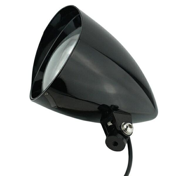 5.75LED ヘッドライト ブレッド ブラック チョッパー ハーレー 砲弾