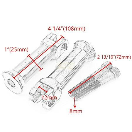 ハーレー ソフテイル リアフットペグ パッセンジャーペグ マウント