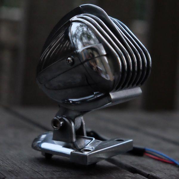 マイクロフォン テールライト 復刻 アルミ鋳造 ハーレー ナックル