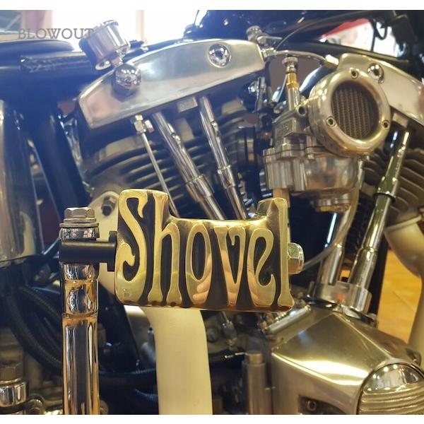 ハーレー　キックアーム　ペダル　ショベル　パン BLOWOUT 真鍮 BRASS SHOVEL キックペダル ペグ ハーレー ショベル パン