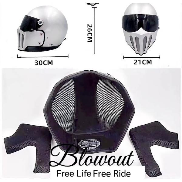 Blowout MADMASK ジェットヘルメット BELL 500-TX ハーレー チョッパー