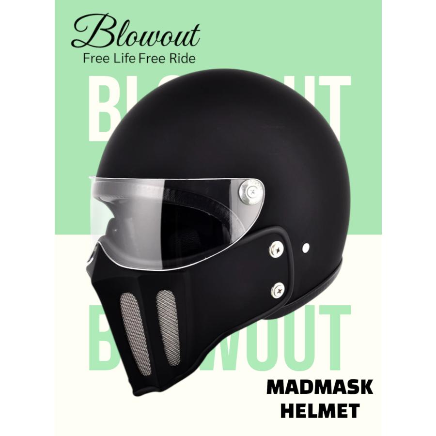 Blowout MADMASK ジェットヘルメット BELL 500-TX ハーレー チョッパー