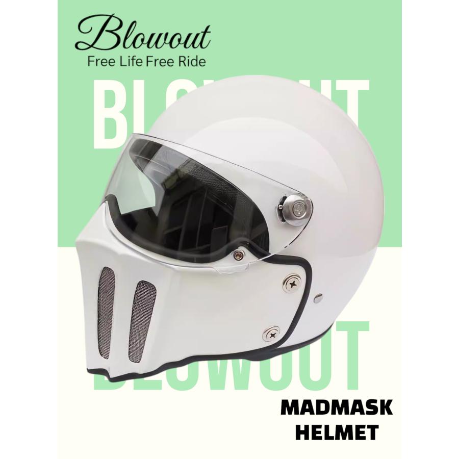 Blowout MADMASK ジェットヘルメット BELL 500-TX ハーレー チョッパー