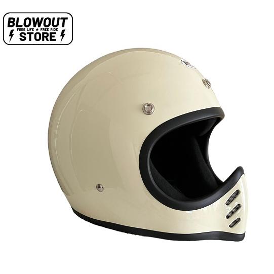 Blowout MM3 ヘルメット ホワイト アイボリー ビンテージ MTX ハーレー