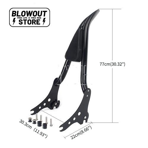 ハーレーダビッドソン シート バックレスト(脱着式)付き サドルマン製