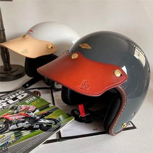 本革 500TX ショーティー ヘルメット レザーバイザー ビンテージ 本革 500TX ショーティー ヘルメット レザーバイザー ビンテージ