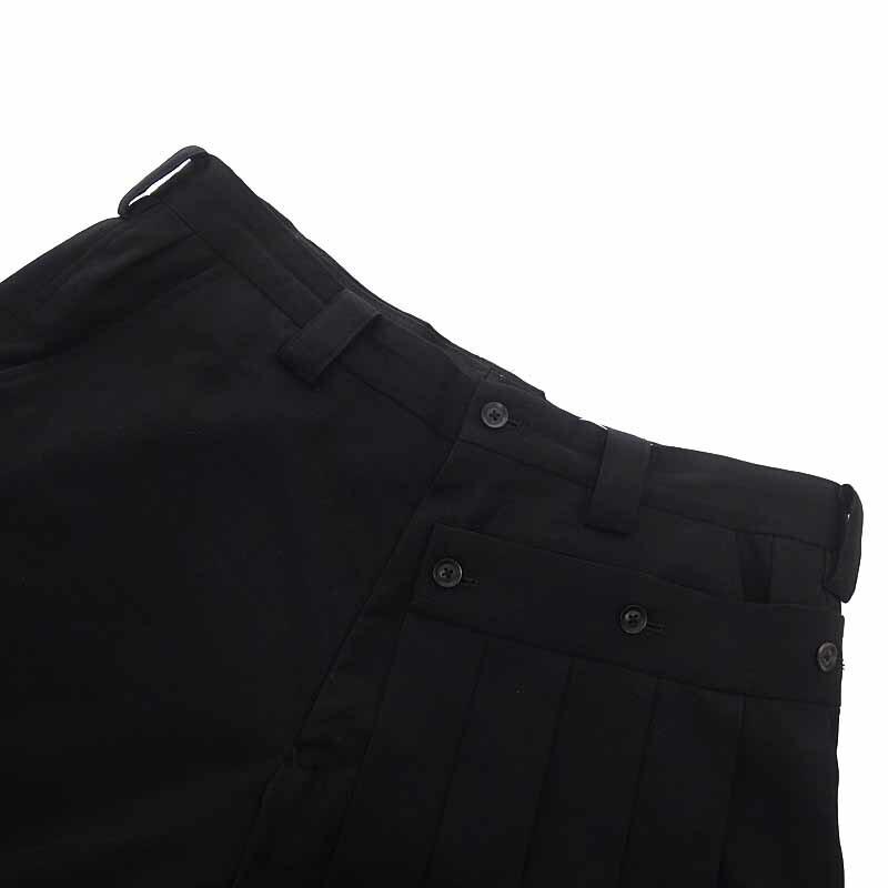 ヨウジヤマモト/YOHJI YAMAMOTO 18SS HW-P16-100 Left Pleats Mackin 