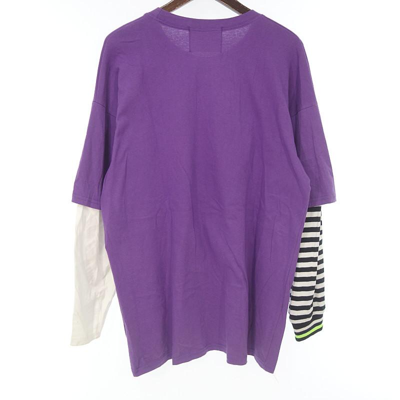 ディヴァインコメディ Divine Comedy 韓国ブランド ロゴプリント レイヤード カットソー 40k20 サイズ メンズ パープル ランクb 102 中古 1069339441235 Blowz Yショッピングストア 通販 Yahoo ショッピング