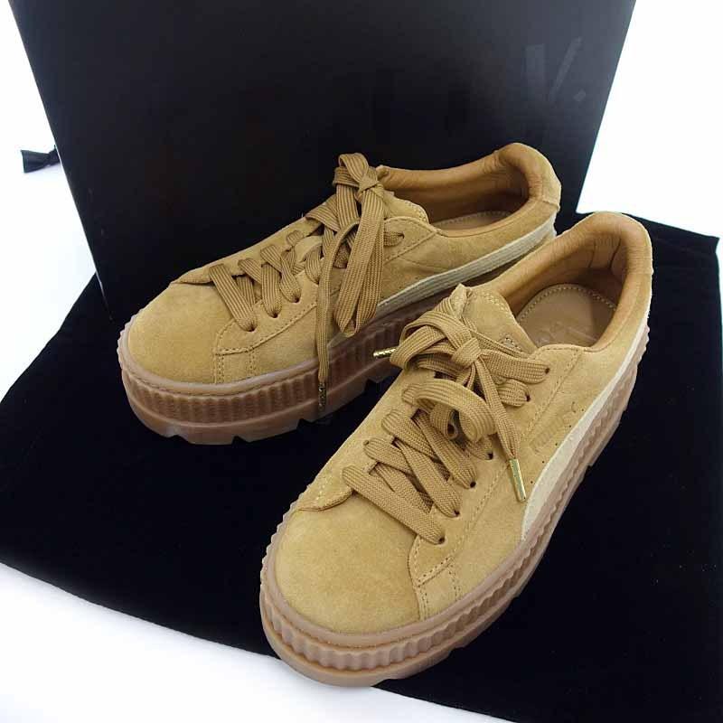 プーマ/PUMA 366268-02 Rihanna 厚底 スウェード クリーパー 