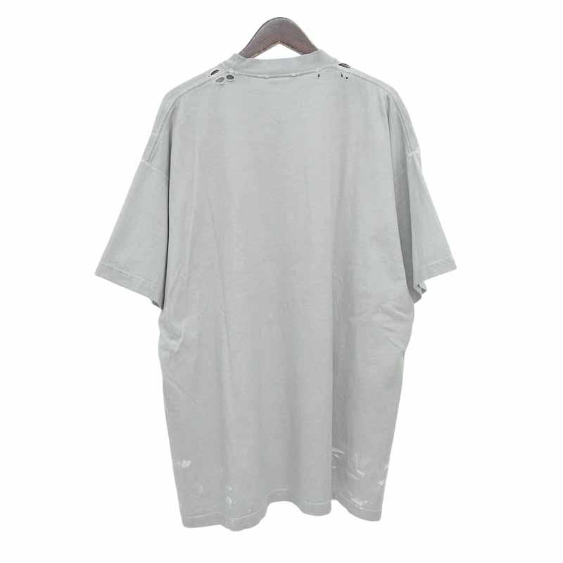 バレンシアガ/BALENCIAGA 22SS METAL LOGO CRASHED ペンキクラッシュド 