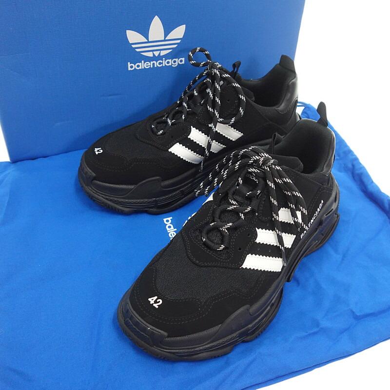 BALENCIAGA adidas トリプルS ブラック 42 【公式通販】