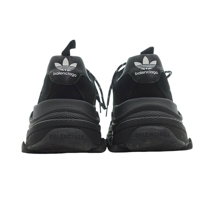 極美品 バレンシアガ アディダス トリプルエス スニーカー 43 ブラック BALENCIAGA adidas トリプルS ブラック 42 【公式通販】