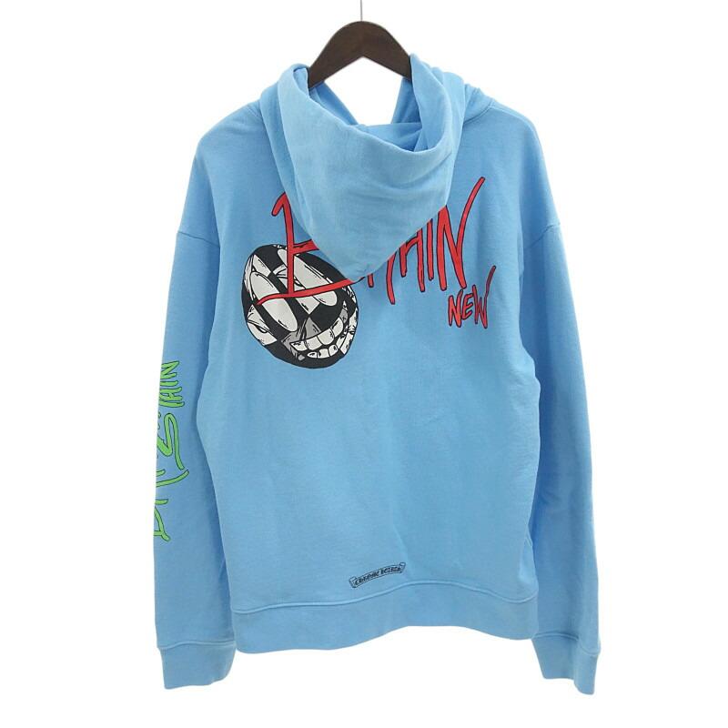 クロムハーツ★マッティボーイ Brain New フーディー ブルー クロムハーツ/CHROME HEARTS 24SS MATTY BOY BRAIN NEW マッティ
