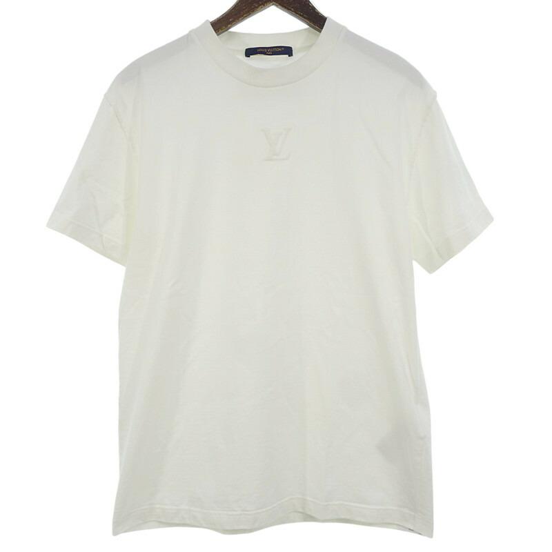 新品 ルイヴィトン エンボス LV インサイドアウト Tシャツ 白 S メンズ ルイヴィトン/LOUIS VUITTON エンボスLV インサイドアウト 半袖T