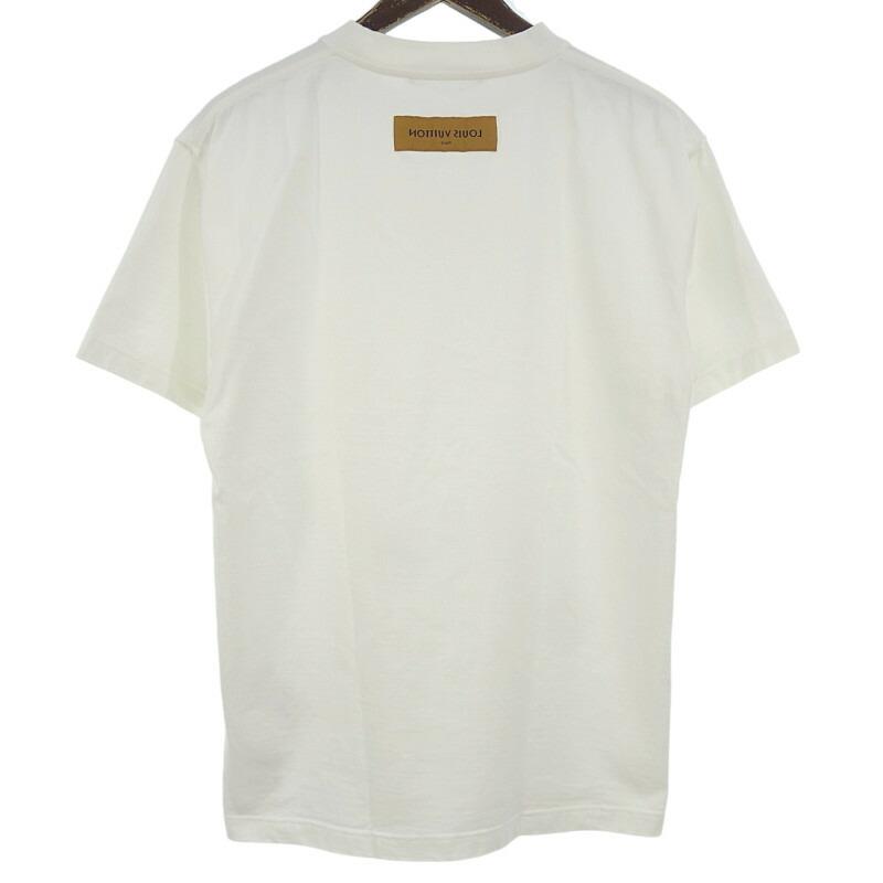 未使用LOUIS VUITTON インサイドアウト エンボスロゴ Tシャツ エンボスLVロゴ インサイドアウト Tシャツ コットン オフ