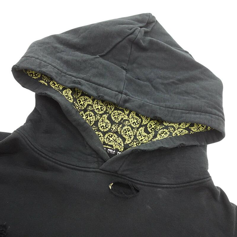 カタリスト/CVTVLIST 23AW USUAL HOODIE ダメージ加工フーディ