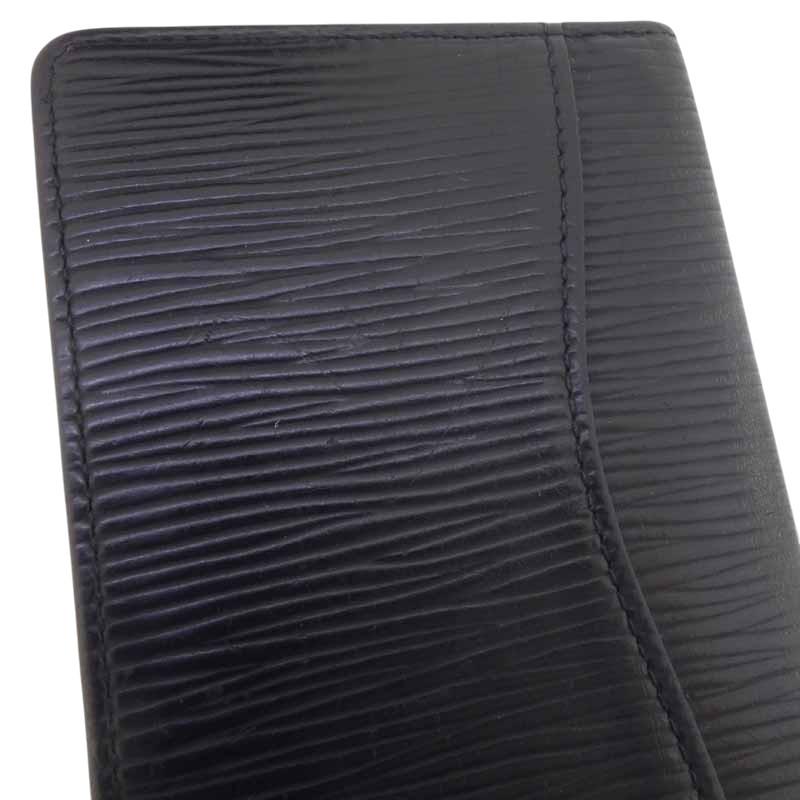 ルイヴィトン/LOUIS VUITTON エピ レザー カードケース ブラック