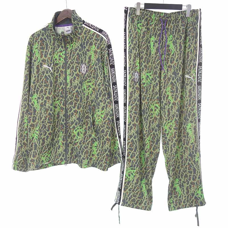プーマ/PUMA sankuanz 総柄 ジャージセットアップ 82G20 サイズ プーマ/PUMA sankuanz 総柄 ジャージセットアップ 82G20 サイズ
