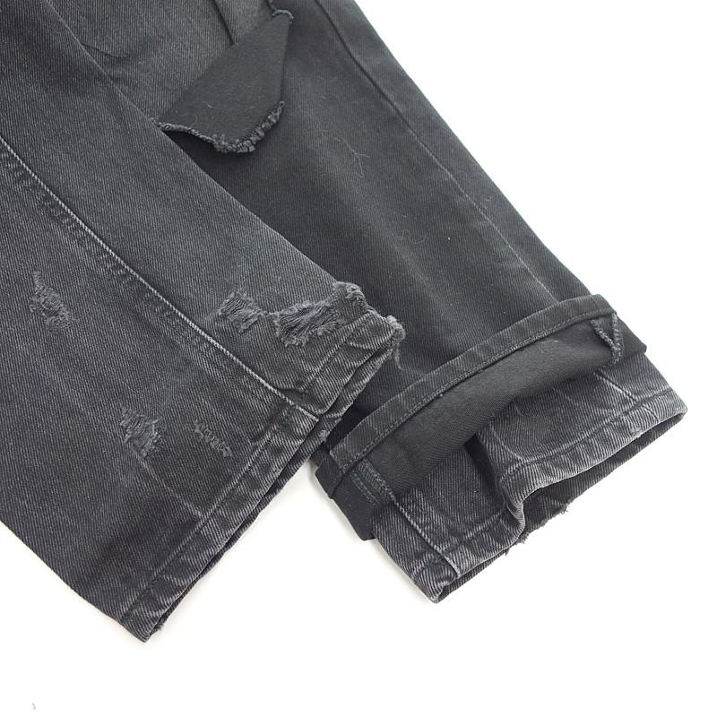 ラフシモンズ/RAF SIMONS 19AW SLIM FIT DESTROYED デストロイデニム