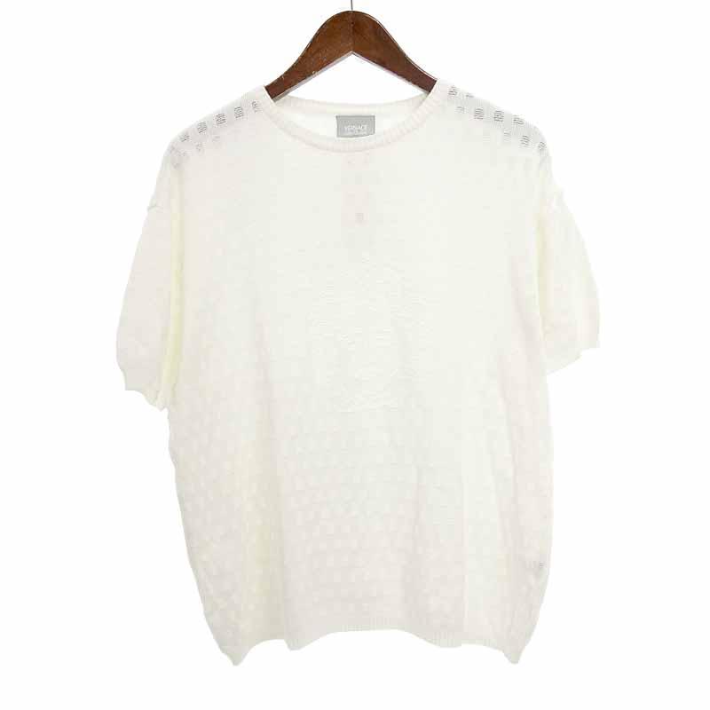 ヴェルサーチ ジーンズ クチュール Versace Jeans Couture メデューサ 半袖 ニット 81h サイズ メンズxxl ホワイト ランクb 102 中古 Blowz Yショッピングストア 通販 Yahoo ショッピング