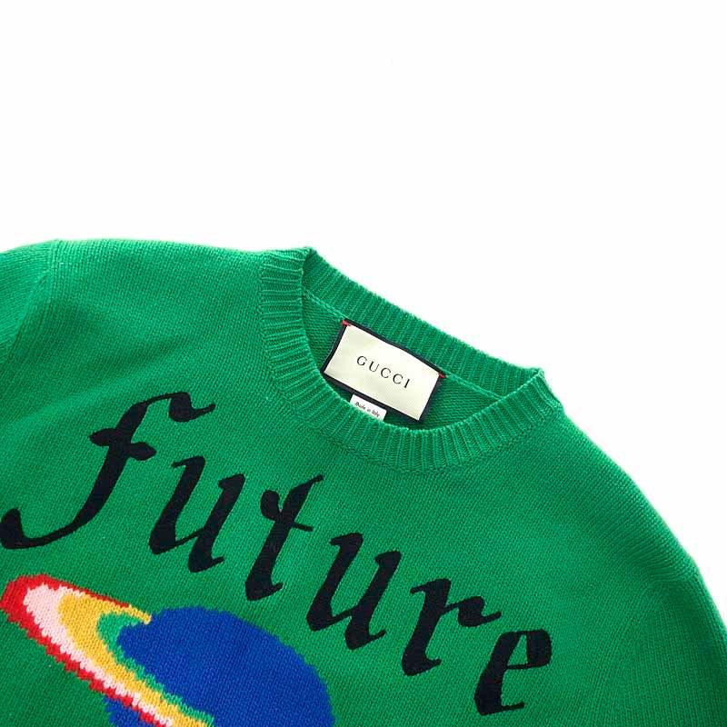グッチ/GUCCI 17AW プラネットインターシャ ニット 62K20 サイズ 