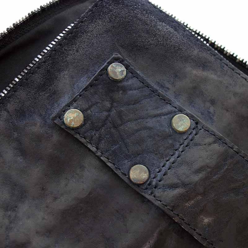 イエリブ/ierib onepiece clutch bag ホースバットレザー クラッチ 
