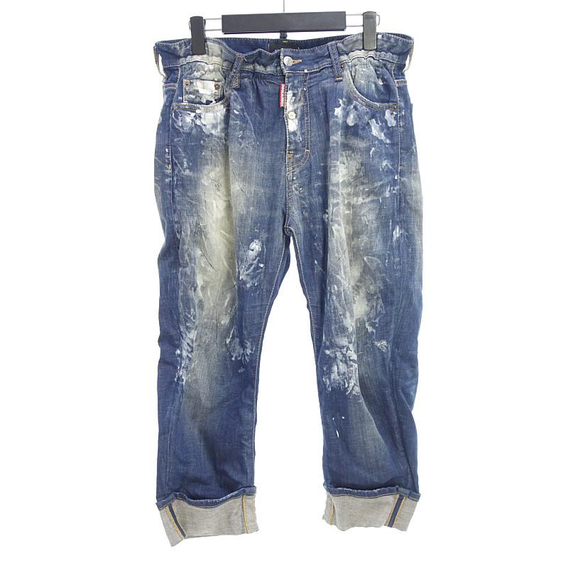 今季ブランド ディースクエアード2 Dsquared2 ディースクエアード2 Dsquared2 中古 ランクb インディゴ メンズ44 サイズ 91h21 デニムパンツ Jean Brother Deans 14ss ボトムス パンツ