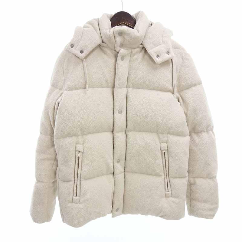 ヘルノ/HERNO 21AW ポリエステル ボア フリースダウンジャケット 80L22 サイズ メンズ48 ホワイト ランクA (中古 ...