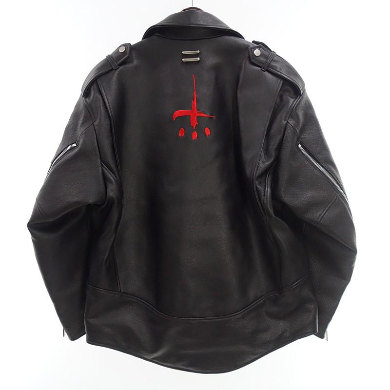 カタリスト/CVTVLIST 22AW leather riders jacket 刺繍ダブル カタリスト/CVTVLIST 22AW leather riders jacket 刺繍ダブル