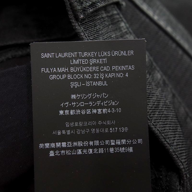 サンローランパリ/SAINT LAURENT PARIS 2023モデル 622876 Y890V D10 M/SK デニム パンツ 80E24 サイズ メンズ30 ブラック ランクA  (中古)｜blowz｜05