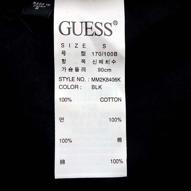 ゲス/GUESS エンボス ロゴ 半袖 Tシャツ 12D24 サイズ メンズS ブラック ランクA  (中古)｜blowz｜04